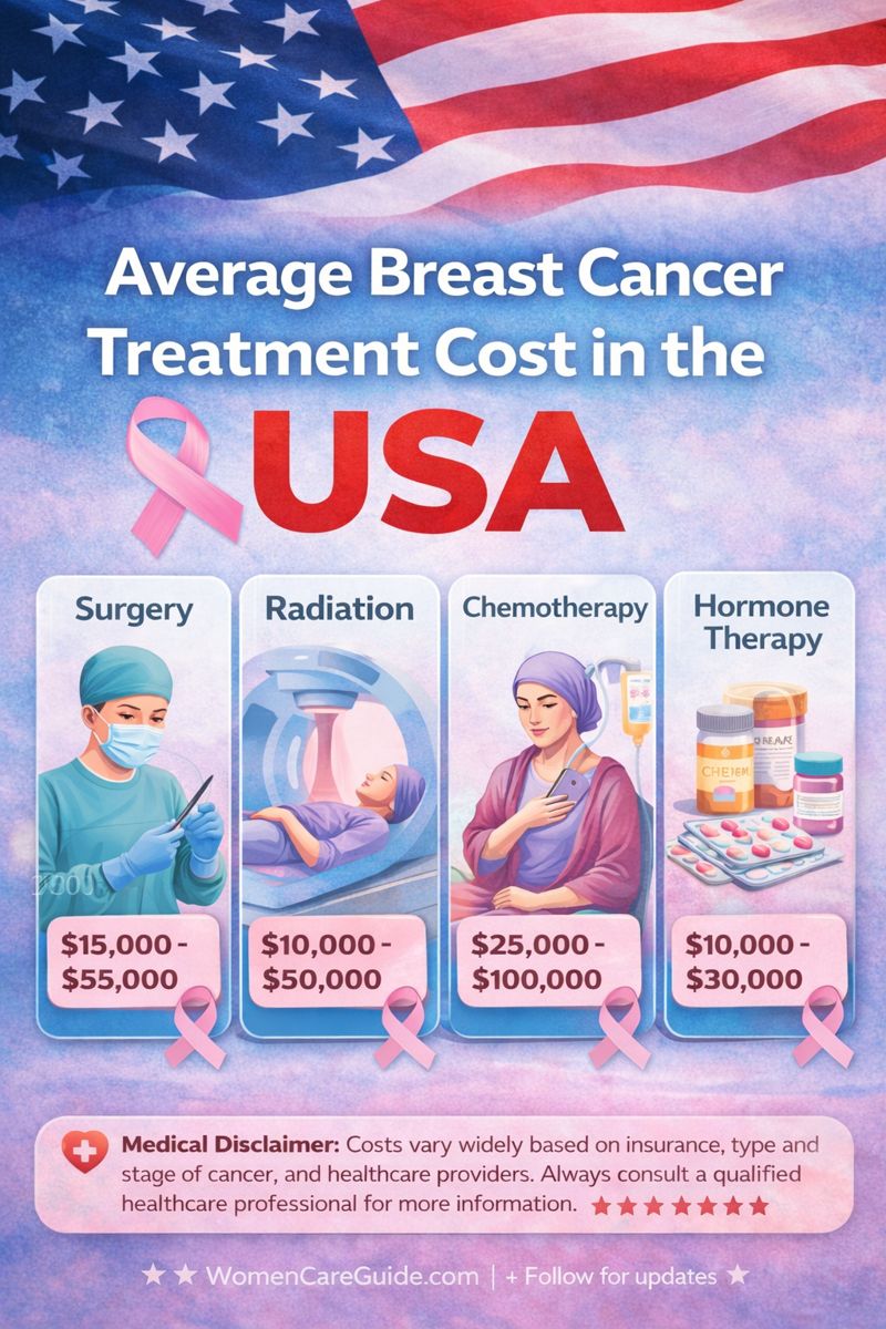 Average Breast Cancer Treatment Cost In The USA