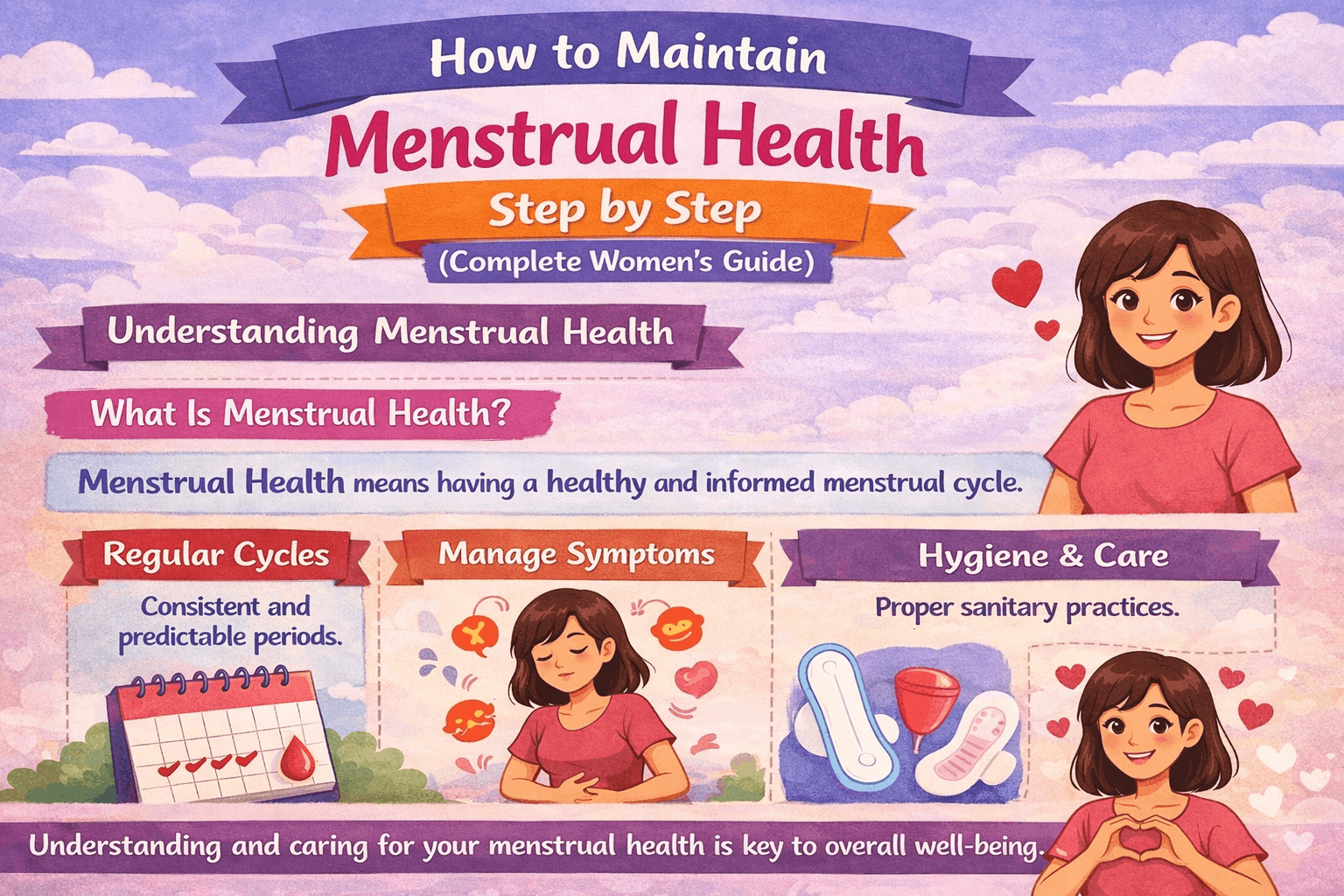 How to Maintain Menstrual Health Step by Step (Complete Women’s Guide)